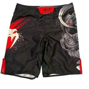 Men's Black and‎ Red Swim Shorts